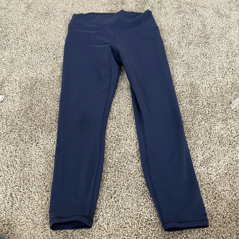 blue fabletics power hold leggings